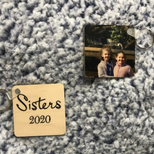 Wood Keychain : Custom printed
